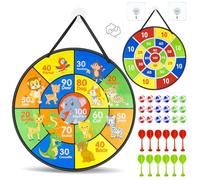 Gioco Freccette Bambini 72cm Double Sided Freccette per Bambini da Appendere con 18 Palline Adesive 12 Freccette Regalo Gioco da Lancio per Tutte Le età