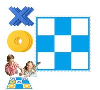 Gioco gigante - 120 x 120 cm per esterni | Gioco portatile per giardino, spiaggia, feste in cortile, di compleanno, divertimento al coperto, bambini adulti, campeggio, riunioni di famiglia