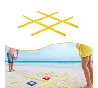 Gioco gigante del tris all'aperto con picchetti per barbecue, patio e