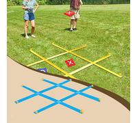 Gioco gigante del tris all'aperto, giochi da giardino per gite al parco,