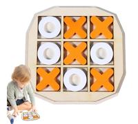 Gioco | Gioco Di Tris In Legno | Gioco Da Tavolo XO Scacchi | Giochi Da Tavolo Per Famiglie | Giochi Da Tavolo Classici Per Famiglie - Gioco Da Tavolo Di Strategia Interattivo Per Bambini