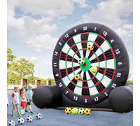 Gioco Gonfiabile Bersaglio Calcio da esterno con freccette, altezza 3 m, include 8 palline e freccette da calcio da 370 W