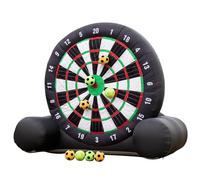 Gioco Gonfiabile Bersaglio da tavolo per freccette, calcio da esterno, 12,47 piedi x 10 piedi, ventilatore da 370 W e 8 palloni da calcio per giochi sul prato, per attività in famiglia, calc