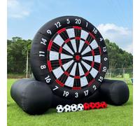 Gioco Gonfiabile Bersaglio da tavolo per freccette, calcio da esterno, pallone da calcio, soffiatore e palline ad alta aderenza, perfetto per l'intrattenimento di schiena e feste, freccette