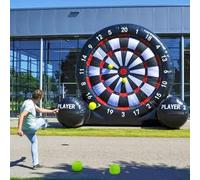Gioco Gonfiabile Bersaglio da tavolo per freccette da esterno, calcio, include 3 palloni da calcio e un pallone da calcio da 550 W di grandi dimensioni per la palestra della scuola, il campo