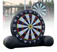 Gioco Gonfiabile Bersaglio di freccette da esterno, 8 palline da calcio e calcio da 370 W per giochi di carnevale, freccette da calcio da 3 m