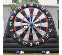 Gioco Gonfiabile Bersaglio Pallone da calcio per esterni, freccette, alto 3 metri, con 8 palline appiccicose, per feste di giochi sportivi, calcio e freccette
