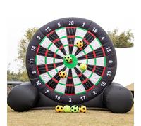 Gioco Gonfiabile Bersaglio Soffiatore di freccette da calcio per esterni e 8 palline per giochi sportivi da 13 piedi Adesivo per freccette da calcio
