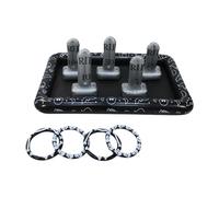 Gioco gonfiabile di lancio dell'anello gigante con lapide, decorazione