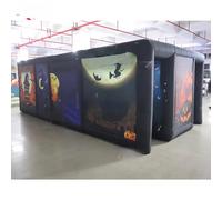 Gioco gonfiabile interattivo del labirinto del labirinto di Halloween gonfiabile per all'aperto (20x10ft con il ventilatore)