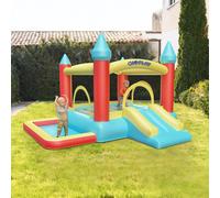 Gioco Gonfiabile per Bambini, Grande Castello con Scivolo e Piscina