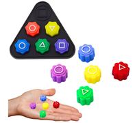 Gioco Gonggi con dadi dalla serie Squid Game con supporto triangolare