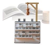Gioco Hangmane stampato 3D, gioco da tavolo di intrattenimento con disegno del libro - per scrivere in inglese