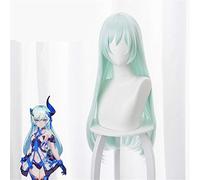 Gioco Honkai Impact 3 Cosplay Liliya Olenyeva Verde menta 80 cm Parrucca sintetica resistente al calore Capelli lunghi + Parrucca per Halloween come da foto