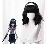 Gioco Identità V Parrucche Strega da sogno Kawakami Tomie Yidhra Parrucca Cosplay Capelli sintetici neri per donna Ragazza Parrucca da festa in costume