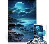 Gioco impegnativo e gioco in famiglia Cielo notturno dell'oceano blu Puzzle 2000 pezzi per adolescenti 70x100cm Regalo divertente per e 14 anni e oltre