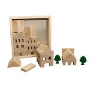Gioco IN Legno Architekturbaukasten No. 1 Lxaxp 19,5x20,5x4,5cm Nuovo Legno Kit
