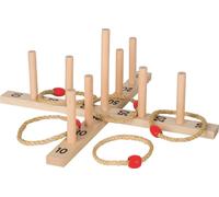 Gioco in legno per lanciare anelli per bambini