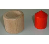 Gioco In Legno Rompicapo 'Incredibile' Ø=4,5cm, H=4,5cm NUOVO Rompicapo