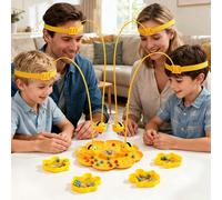 Gioco interattivo competitivo con alveare magnetico da martellare, include una plancia da gioco a forma di alveare, adatto per 2 o 4 giocatori, gioco da tavolo per raduni familiari e adulti, gioco di