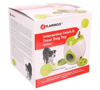 Gioco interattivo Flamingo Fetch & Treat per cane - Pallina da tennis incl.