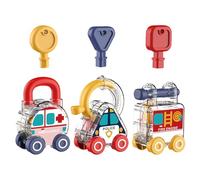 Gioco interattivo per bambini con serratura a chiave per auto, gioco ordinamento, colore, forma, abbinamento, sblocco, giocattolo, per coordinazione occhio-mano, set per auto per l ' educazione con e