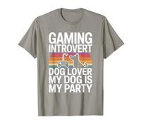 Gioco introverso Amante dei Cani Il Mio Cane è Il Mio Partito Maglietta