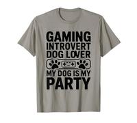 Gioco introverso Amante dei Cani Il Mio Cane è Il Mio Partito Maglietta