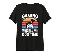 Gioco introverso Conversazione Minima Tempo Massimo del Cane Maglietta Premium