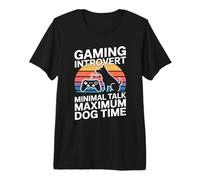 Gioco introverso Conversazione Minima Tempo Massimo del Cane Maglietta Premium