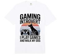 Gioco introverso Gioco E Cammino Il Mio Cane Comfort Colors Adult Heavyweight T-Shirt