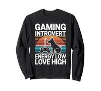 Gioco Introvert Dog Lover Energy Low Dog Love High Felpa