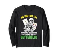 Gioco Italiano Giocatore Scopa Carte Aspettando Scopa Italiana Maglia a Manica