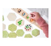 Gioco “L’immagine e il Numero Corrispondono” - Memory Didattico in Legno