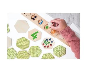 Gioco “L’immagine e il Numero Corrispondono” - Memory Didattico in Legno
