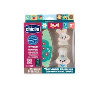 Chicco Personaggi in Legno My Wood Friends, Gioco sensoriale in legno,2 coniglietti,1 pezzo di puzzle,Ispirato al metodo Montessori,Collezionabili, Leggeri e facili da afferrare,Creare storie, 2+ anni