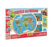 GIOCO LEGNO MONDO PUZZLE