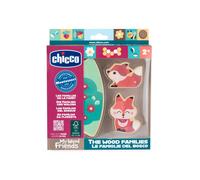 Chicco Personaggi in Legno My Wood Friends, Gioco sensoriale in legno,2 volpine,1 pezzo di puzzle,Ispirato al metodo Montessori,Collezionabili, Leggeri e facili da afferrare,Per creare storie, 2+ anni