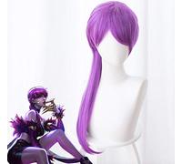 Gioco LOL Evelynn Parrucche Cosplay Agony's Embrace Women Viola Ponytail Hair Halloween Natale Parrucche Cosplay