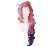 Gioco LOL Seraphine Cosplay Wig Kda. Capelli Sintetici Resistenti al Calore Resistenti al Calore Resistenti al Calore Resistenti al Calore con Clip Coda di Cavallo