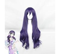 Gioco Lovelive! Parrucca Cosplay Tojo Nozomi Viola Riccioli lunghi Fibra resistente al calore Capelli Anime Costume Gioca Parrucche Perucas KU7157