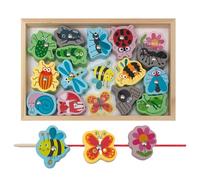 Gioco magnetico 2 in 1, gioco di pesca magnetico, sicuro e innocuo, gioco di pesca magnetico con pesci vivi, gioco di pesca per bambini, compleanno, Pasqua, regalo per ragazze, bambini