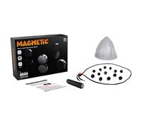 Gioco magnetico a scacchi portatile con magnete per viaggi e campeggio con 40 pietre magnetiche come regalo per bambini dai 9 ai 14 anni in su, include puzzle Checkers gioco geometrico