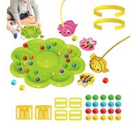 Gioco Magnetico Da Tavolo Per La Pesca Delle - Allenatore Per La Coordinazione Occhio-Mano Per Lo Sviluppo Dei Bambini In Età Prescolare, 14x1 Cm, Bastoncini Da Salto, Vassoio Per Polline, Kit Di