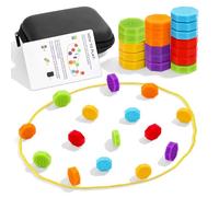 Gioco magnetico da tavolo, scacchiera magnetica, gioco da tavolo con effetto magnetico, scacchi da combattimento, gioco da tavolo magnetico in pietra, portatile, per riunioni di famiglia