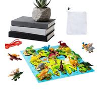 Gioco Magnetico,Divertenti Attività Puzzle Portatile | Tavola Dinosauri con Mappa | per Bambini Adolescenti Famiglia Festa Casa Viaggio Campeggio