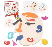 Gioco magnetico per bambini, puzzle per il viso, puzzle magnetico, puzzle in legno per bambini, puzzle in legno 3D, puzzle magnetico per aiutare ragazzi e ragazze a riconoscere gli organi del viso