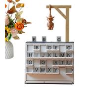 Gioco magnetico per uomini di forca, libro da gioco magnetico da tavolo, gioco di scacchi stampati 3D, divertente vocabolario e sfida ortografica, per uomini e donne