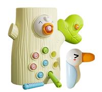 Gioco Magnetico Picchi Di Legno - Giocattolo Di Verme Di Formazione Sensoriale, Set Di Giocattoli Di Educazione Montessorie | Strumento Di Pratica Di Coordinamento Occhio Mano, Apprendimento del Gioco