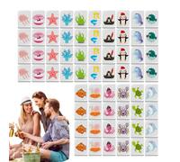 Gioco Mahjong, set Mahjong da viaggio - di gioco modello bandiera da 65 pezzi,Giochi da tavolo per famiglie, di giochi di fuga al mare, giochi di puzzle a per forniture per feste da picnic pri